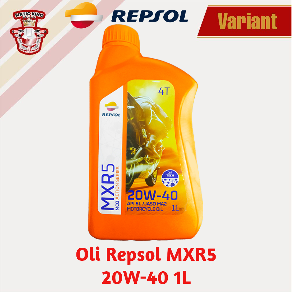 Repsol Oli Mesin MXR5 20W-40 API SL/JASO MA2 800ml