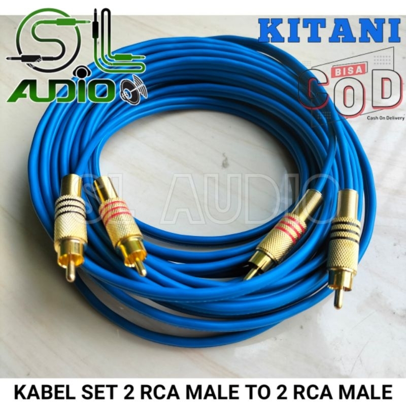 Kabel RCA Stereo Panjang 20 meter kualitas premium kitani