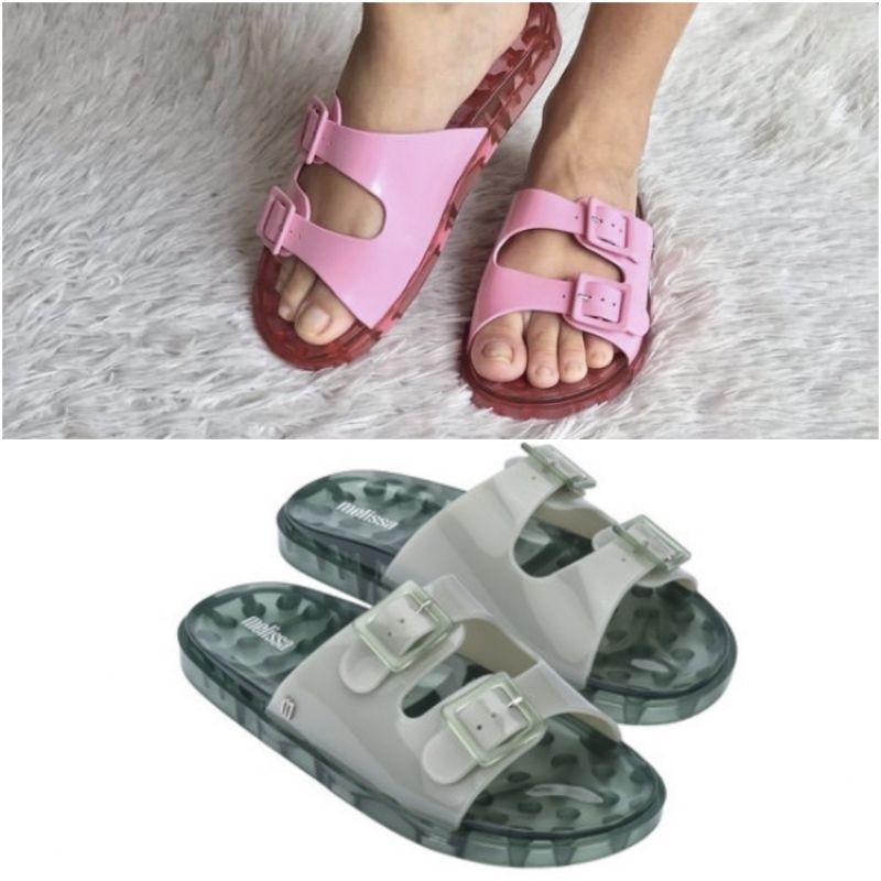 1:1 Ori Mels Wide ad Sandal Slip On Wanita Terbaru
