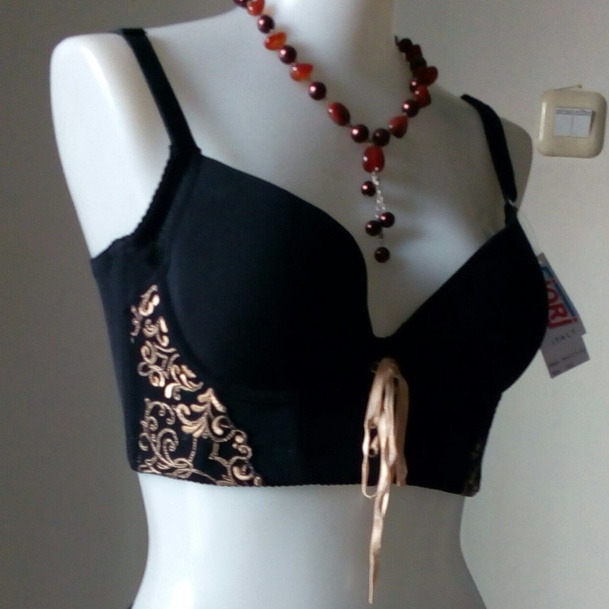 PROMO - FIORI Bra MAGIC BRA 02 Black | Bra Kawat Busa Double Push Up Busa Tebal