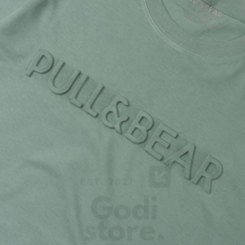KAOS PRIA PULL AND BEAR EMBOS / TIMBUL PREMIUM HIGH QUALITY BAJU KAOS PRIA LENGAN PENDEK M L XL