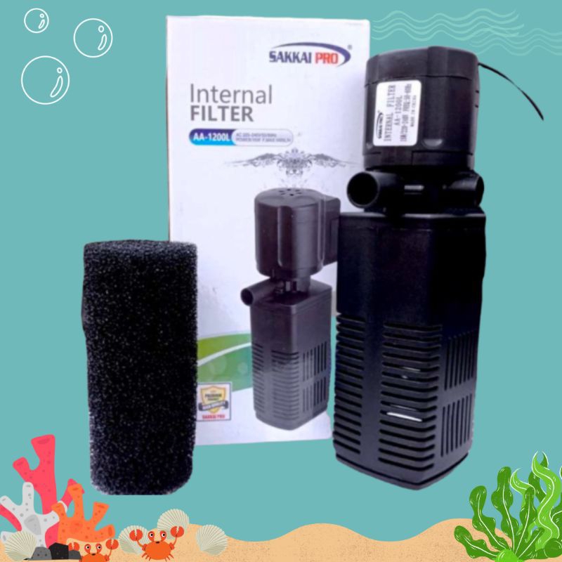 PROMO MURAH Pompa filter aquarium Internal filter SAKKAI AA 1200L