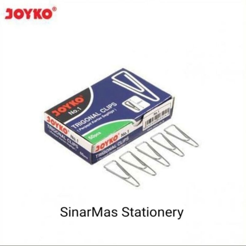 

Paper Clip No 1 Joyko - Paper Clip Joyko No 1 - Penjepit Kertas Segitiga No 1