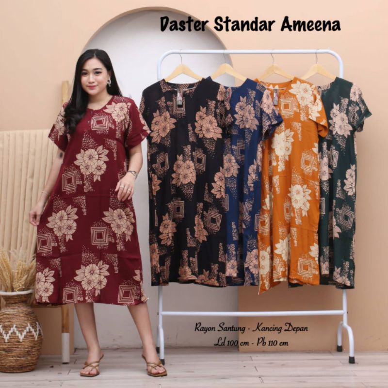 Daster ibu Kekinian / Daster Batik kekinian / Kancing Depan / Busui /daster ibu ibu ey