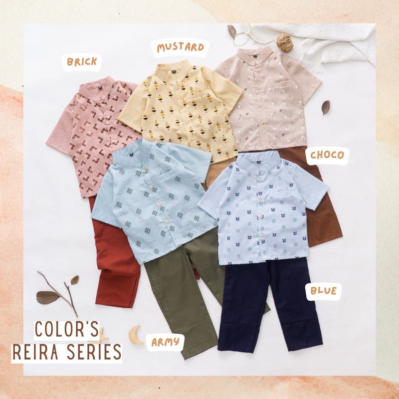 REIRA SERIES Set Couple Anak 6bln-10thn / Family Set Baju Lebaran (READY STOK)