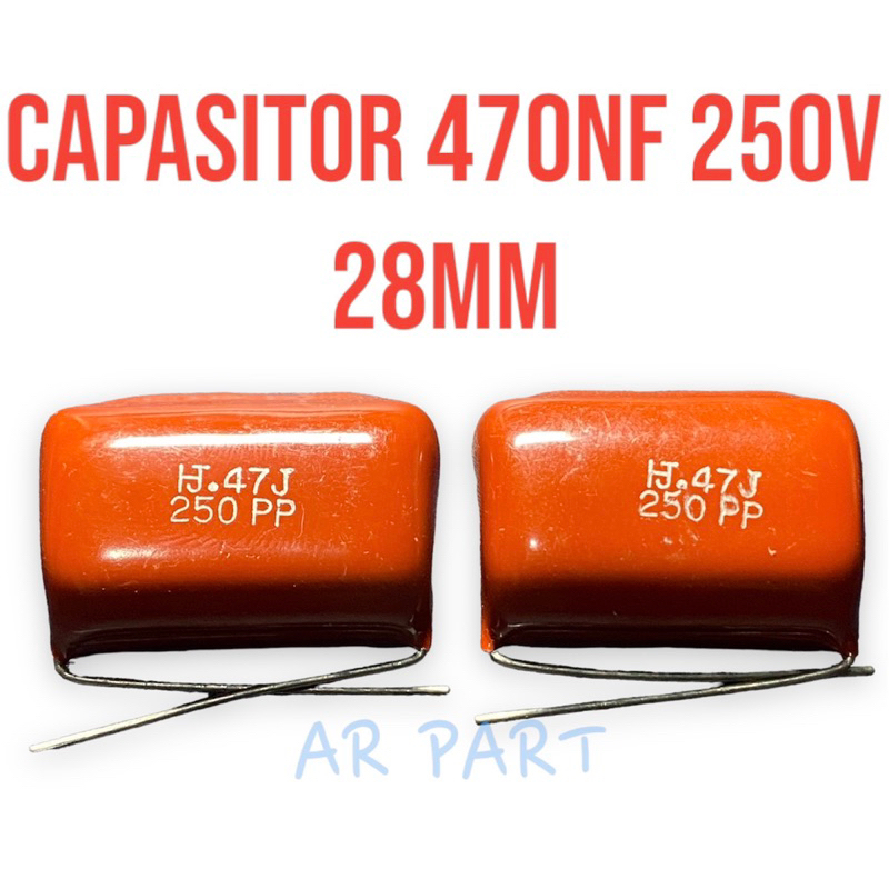 kapasitor 470nf .47j 250v 28mm