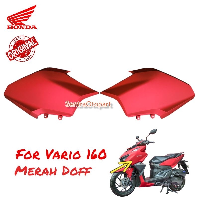 Legshield legsil sayap luar vario 160 merah doff dop original