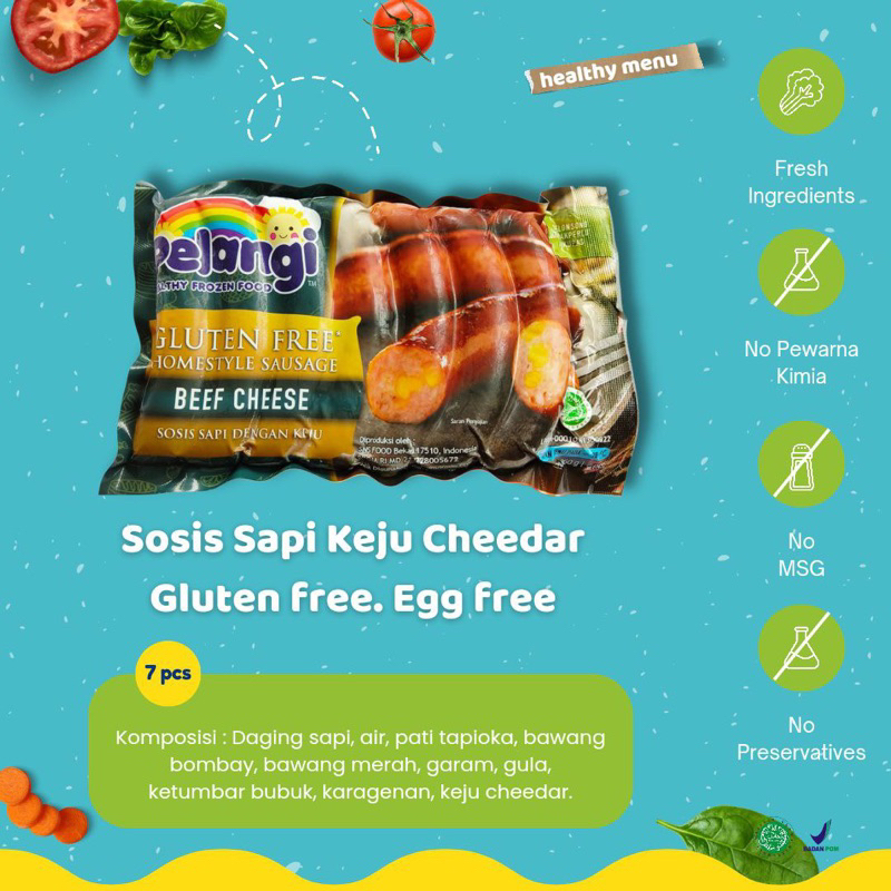 

Sosis Sapi Cheese Tanpa MSG dan Pengawet