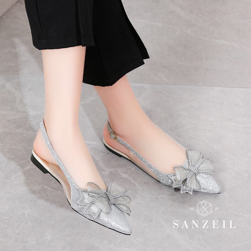 SG4411 syafniegalery sanzeil dewi sepatu import sepatu flat dan 5cm