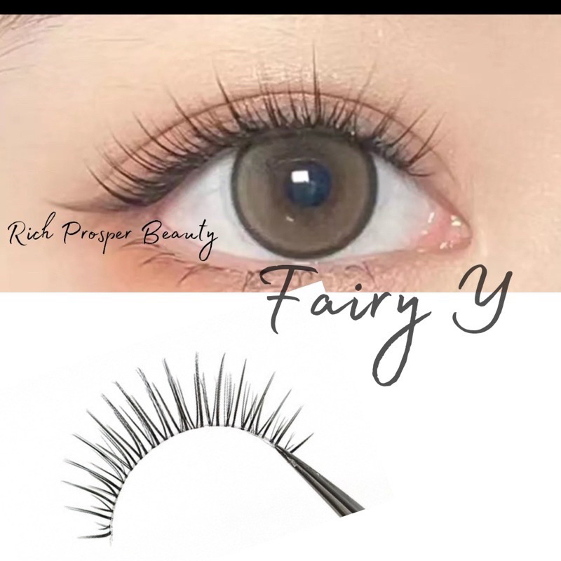 PILIH VARIASI FAIRY - Air False Eyelashes Comic Eye Japanese Fake Eye Lashes Extension Clear Band Natural Nude Makeup Little Devil koo