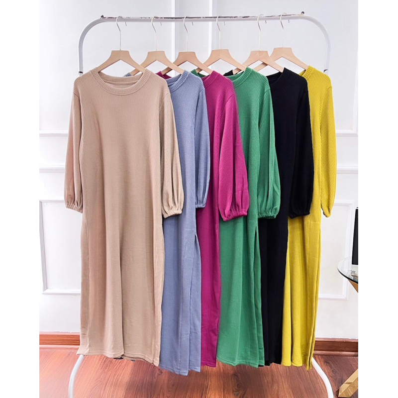 long tunic dunna long tunik kaos knit merk clarke midi uniqlo