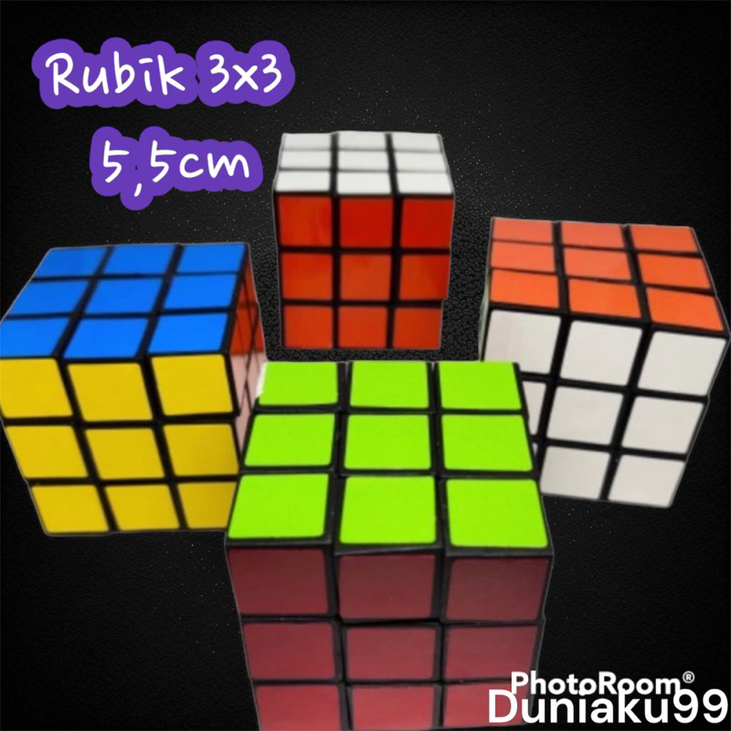 rubik kotak 3x3 ( 5,5cm ) / mainan edukasi / mainan rubik Puzle / mainan murah