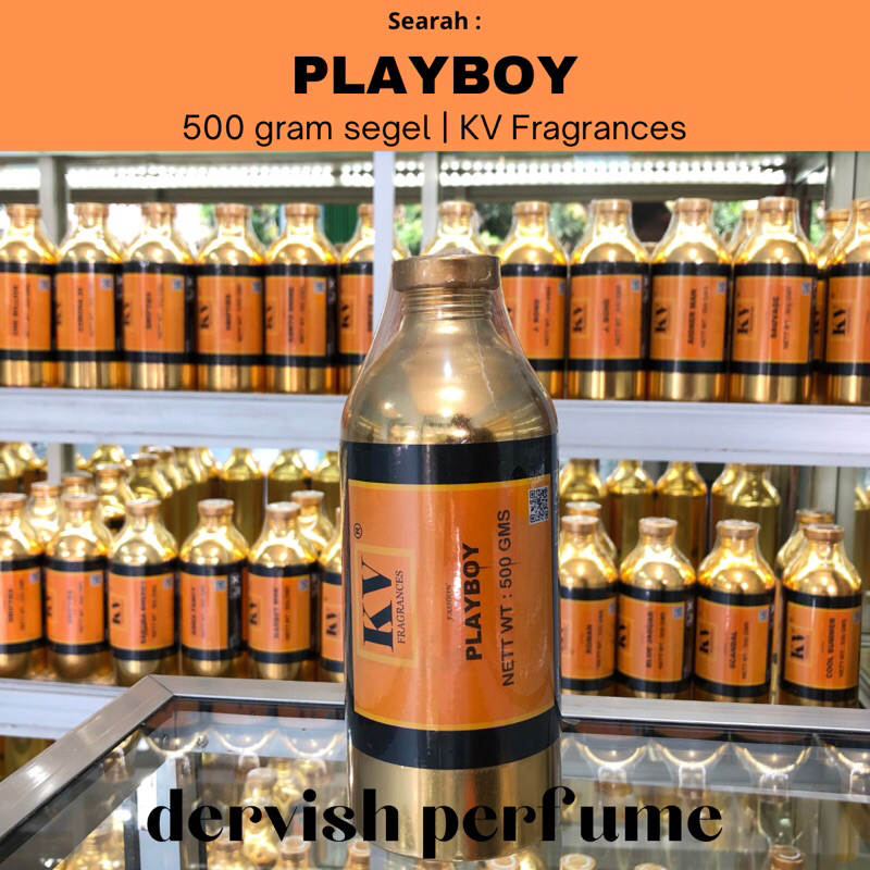 BIBIT PARFUM MURNI KV FRAGRANCES PLAYBOY SEGEL 500 gram