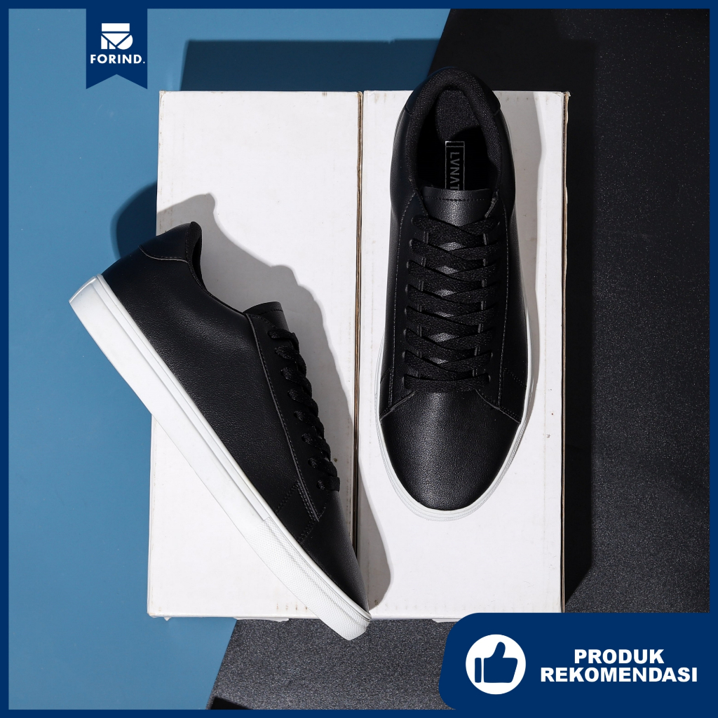 Muzzle Black | 36-44 | Sepatu Sneakers Putih Original Sneaker Casual Sniker Kasual Jalan Pria Wanita Lokal Ori Footwear | FORIND x Lvnatica