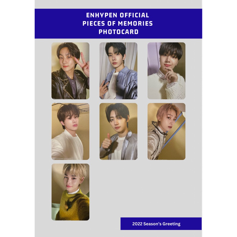 PHOTOCARD ENHYPEN PIECES OF MEMORIES PIECE OF MEMORIES POM OFFICIAL PHOTOBOOK JUNGWON HEESEUNG JAY J