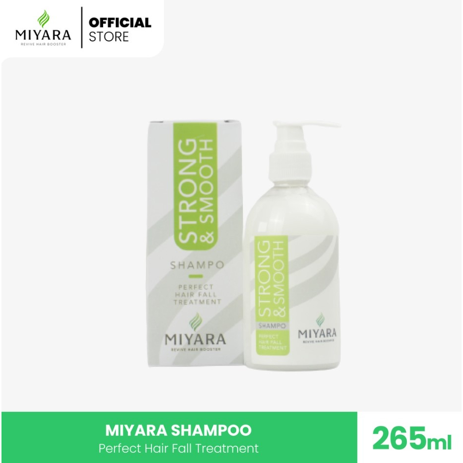 Miyara Shampoo - Strong &amp; Smooth Shampoo - Perawatan Rambut Rontok Masa Kini Original