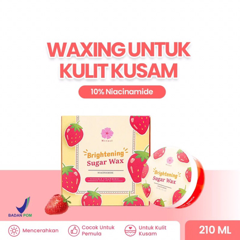 Jual Mirael Sugar Waxing Brightenig Strawberry Shopee Indonesia