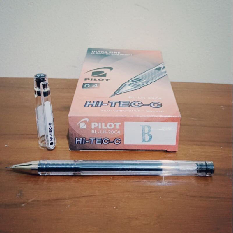 

BULPEN HI-TEC-C/BULPOINT PILOT HITEC C 0,4MM WARNA HITAM/BIRU (ISI 12 BIJI)
