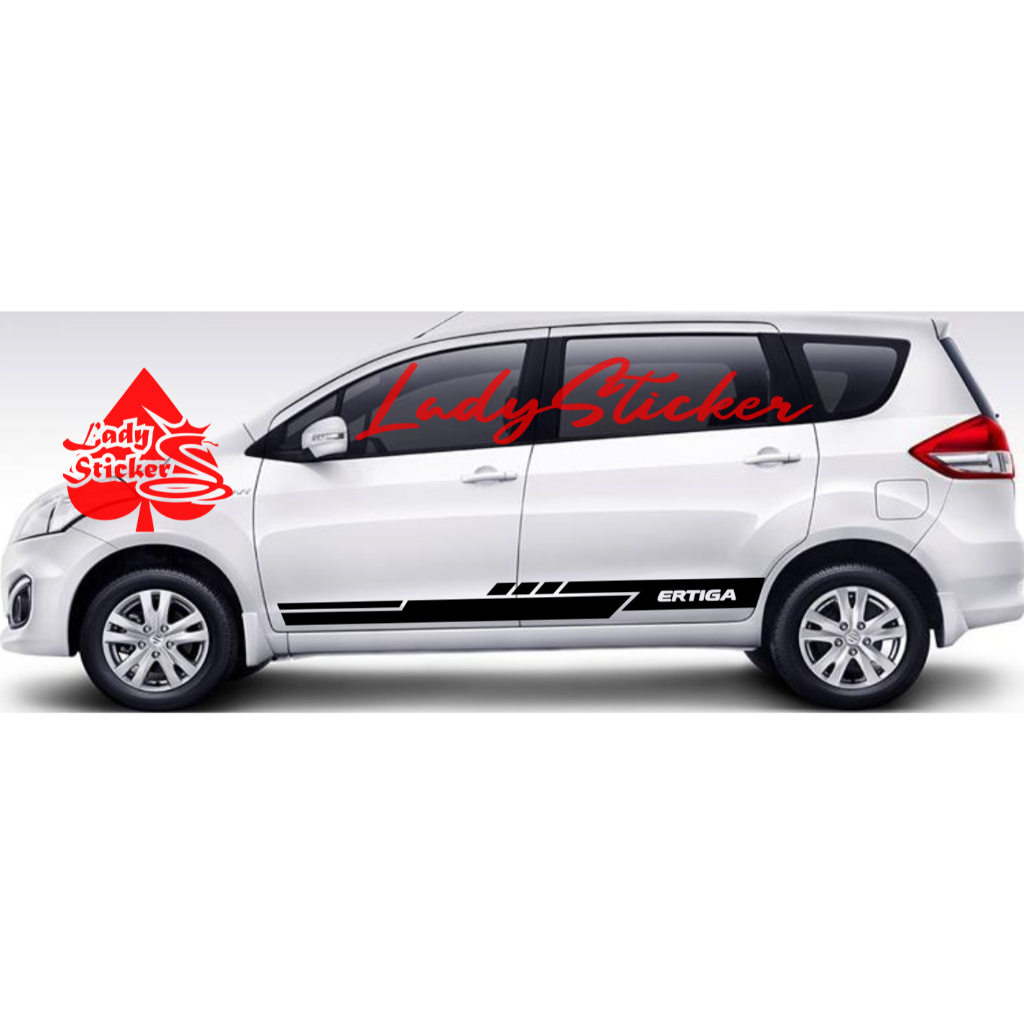 cutting sticker mobil ertiga sticker stiker mobil suzuki ertiga