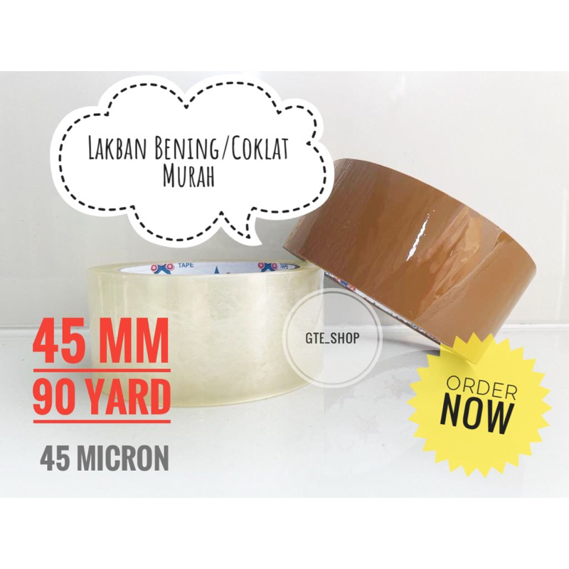 Jual Lakban Bening Promo Murah Lakban Coklat Inch Mm X Yard Micron Lakban Coklat