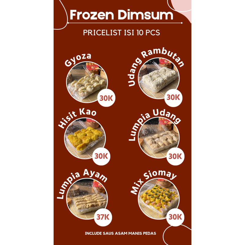 

Frozen Dimsum Murah Premium isi 30 pcs