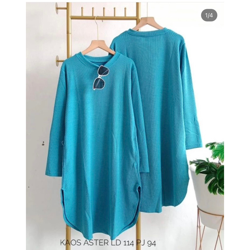 147 tunik kaos knitted aster merk clarke