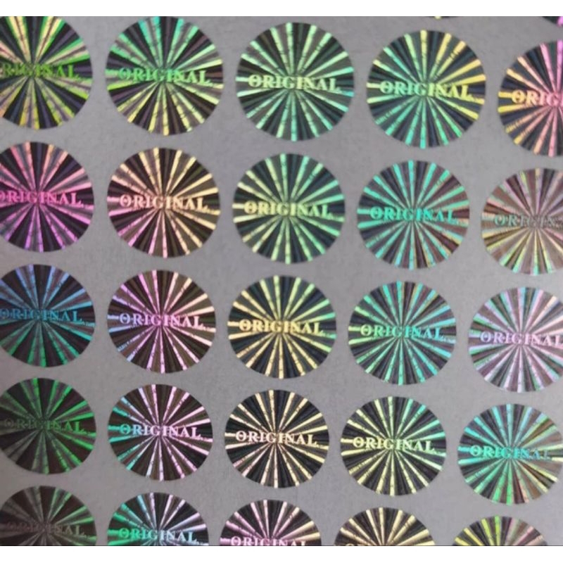 

stiker hologram original 1cm