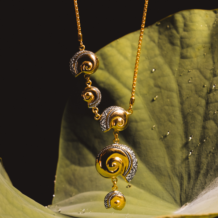 [Original Kalung Perak 925 ] Kalung Keong Emas Perak Bali  Sunaka Jewelry