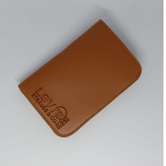 Dompet tanggung polos / dompet lipat sintetis/dompet lipat pria