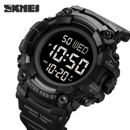 SKMEI 1968 Jam Tangan Pria Digital Dual Time Sport Watch Anti Air Tali Rubber