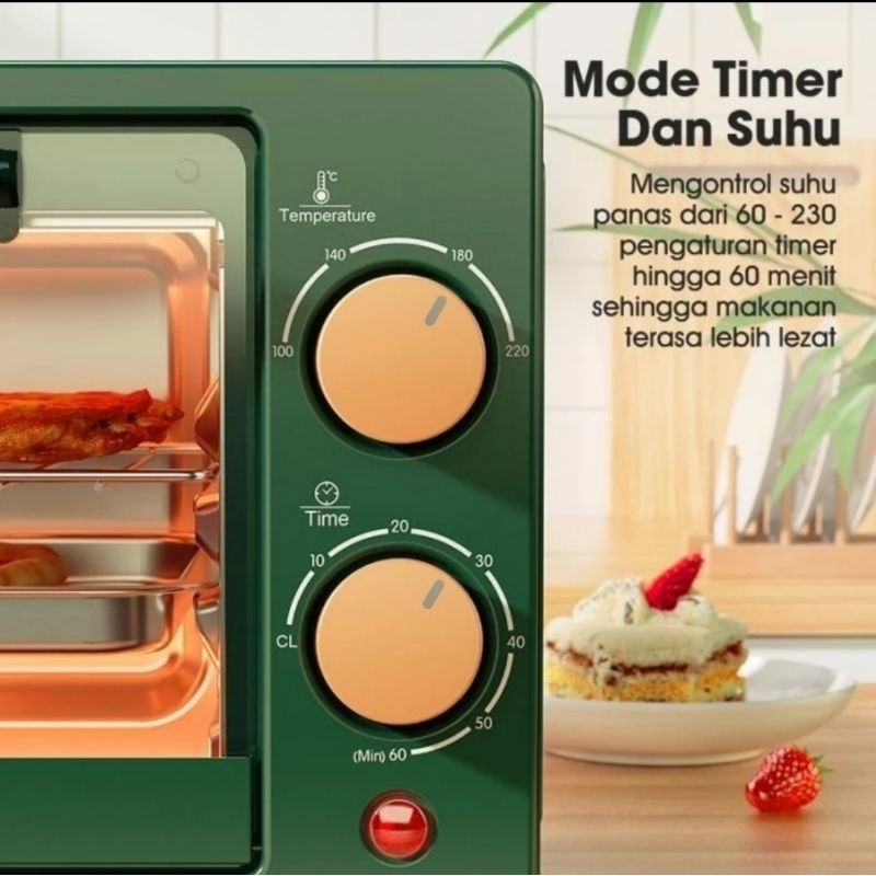 SAMONO Oven Listrik Mini 750W 12Liter SW-EOG12 - Oven Elektrik Kecil