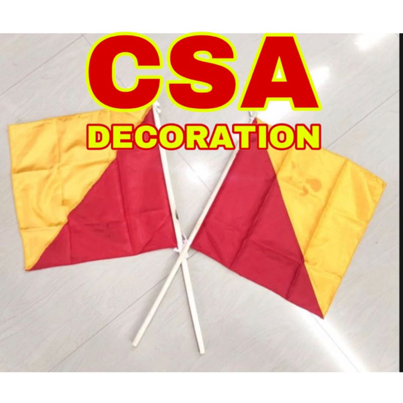

BENDERA + STIK SEMAPOR PRAMUKA [ 2 BENDERA + 2 TONGKAT ] 1 SET