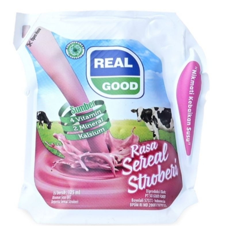 

° Real Good UHT Sereal Stroberi 125 ml
