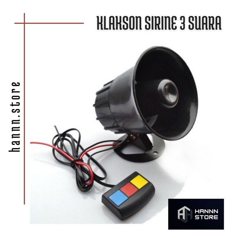 KLAKSON / TOA POLISI / PATWAL / SIRINE 3 SUARA SIRINE PATWAL TOURING AKSESORIS MOTOR MOBIL