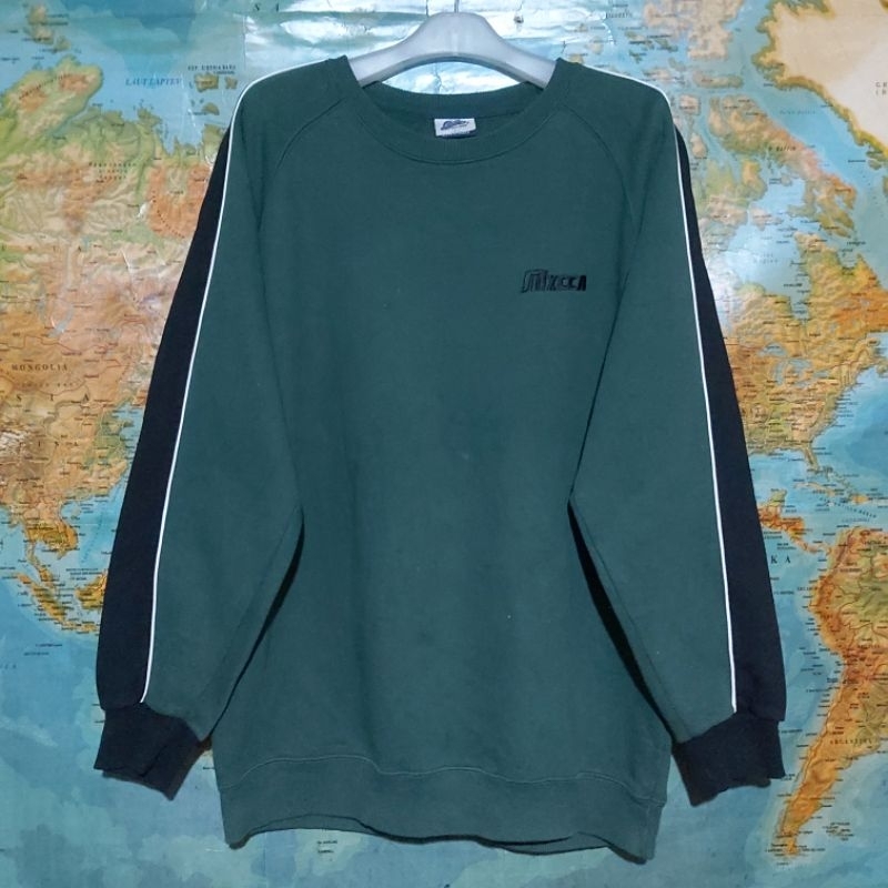 sweater crewneck PUNCHLINE MXCCA green original