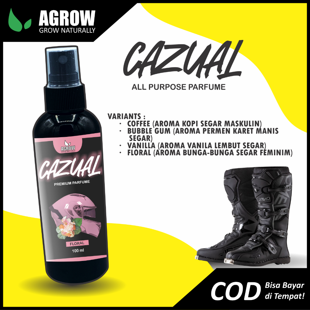 CAZUAL Parfum Aroma Vanilla Helm Sepatu Penghilang Bau Anti Bakteri Pengharum Tas Pewangi Jaket By Agrow