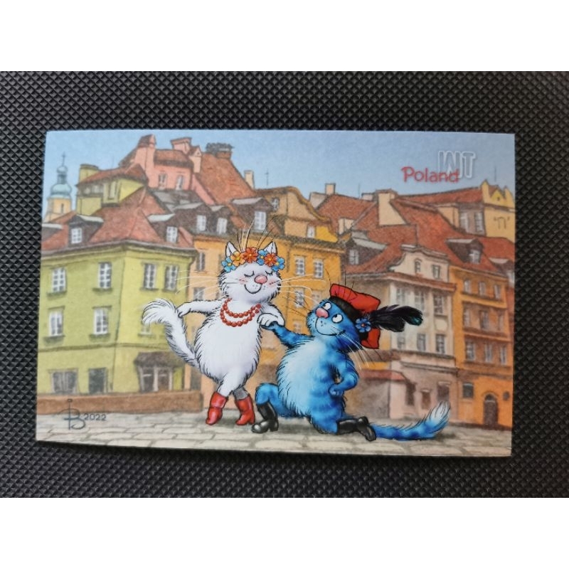 

kartu pos kucing bluecat/bluecat postcard