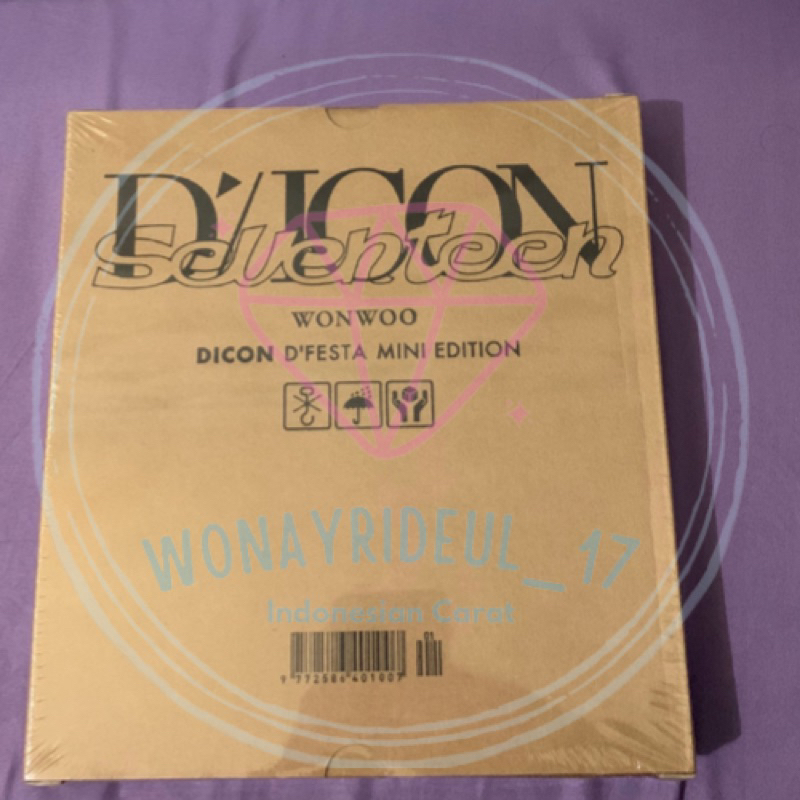SHARING DICON DFESTA 102 SEVENTEEN COVER WONWOO