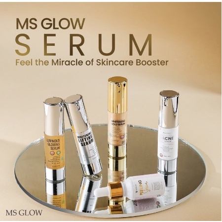 MS GLOW SERUM WHITE CELL DNA SERUM GOLD SERUM LUMINOUS SERUM LIFTING SERUM PEELING SERUM ACNE SPOT P