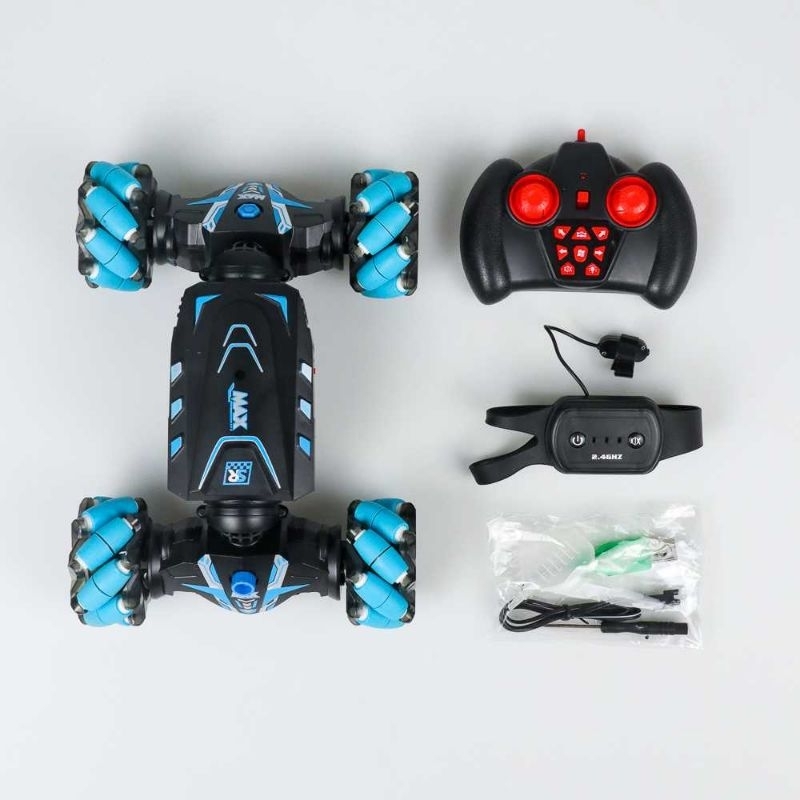 Abay Mainan Remote Control Mobil RC Stunt Spray Light Twist Drift Car - JC01