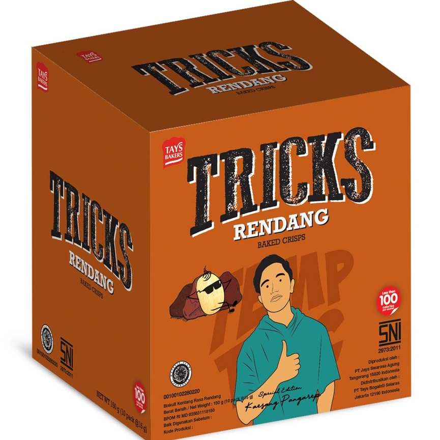 

TRICKS BAKED CRISPS KENTANG RASA RENDANG ISI 10