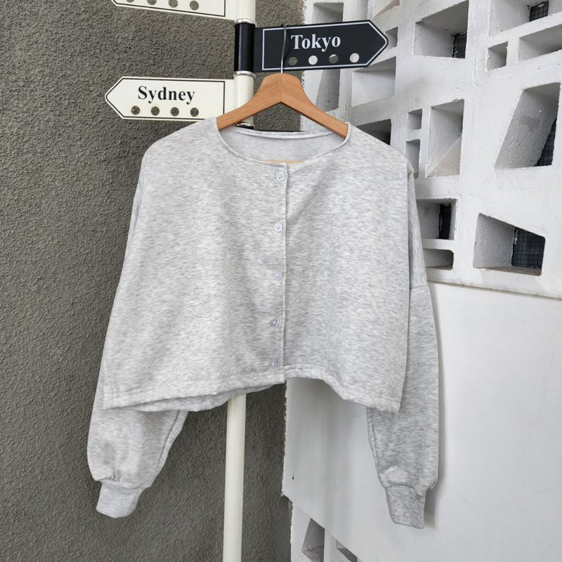 Sweater wanita ANGELA OVERSIZE CROOPE