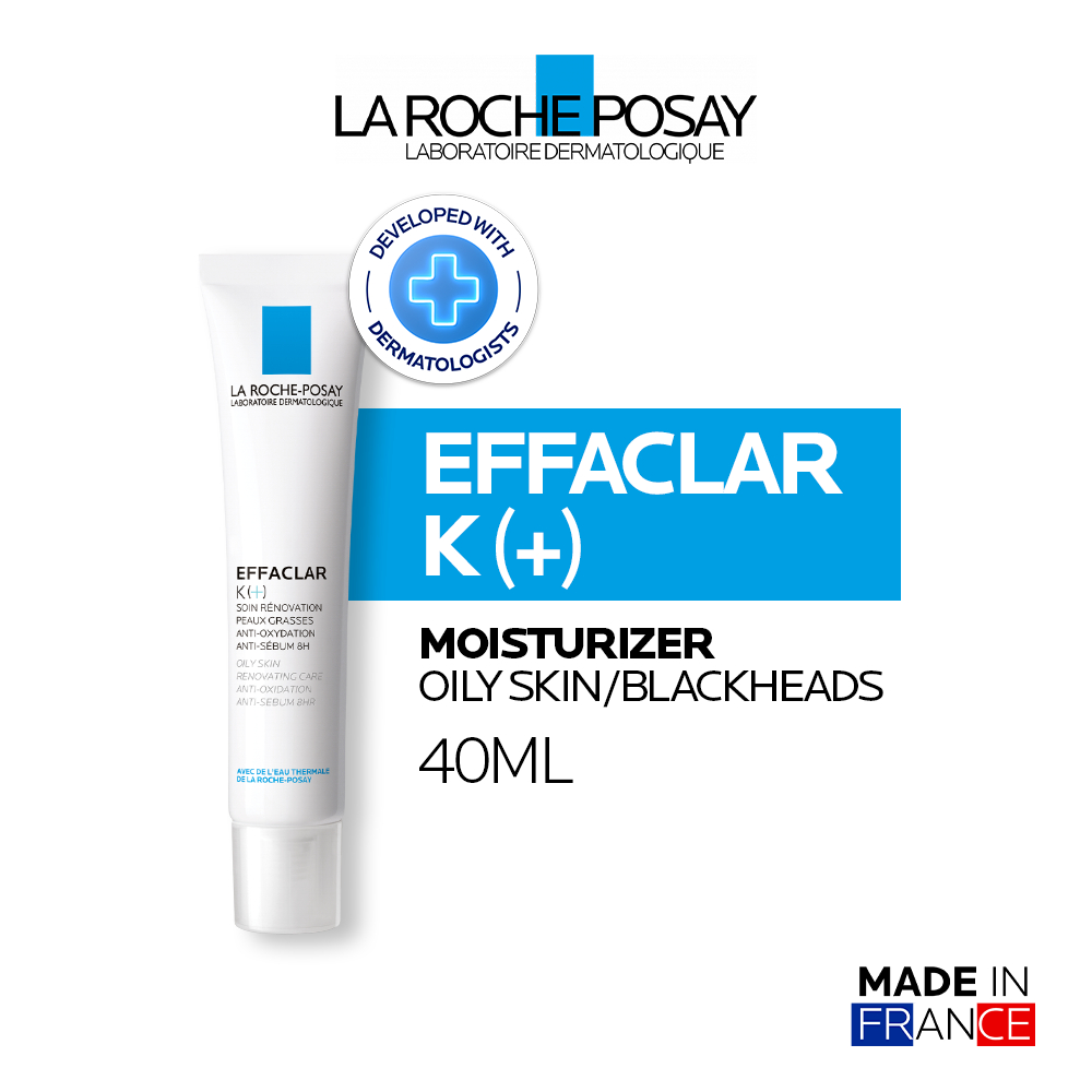 La Roche Posay Effaclar K+ Moisturizer 40ml - Pelembab Wajah Kulit Berminyak/ Blackheads