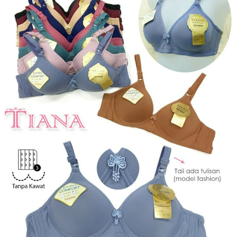 Bra Import Tianaa B6 Bra Wanita Cup Besar Bahan Lembut Dan Nyaman Tanpa Kawat Kait 3 Bayar diTempat COD