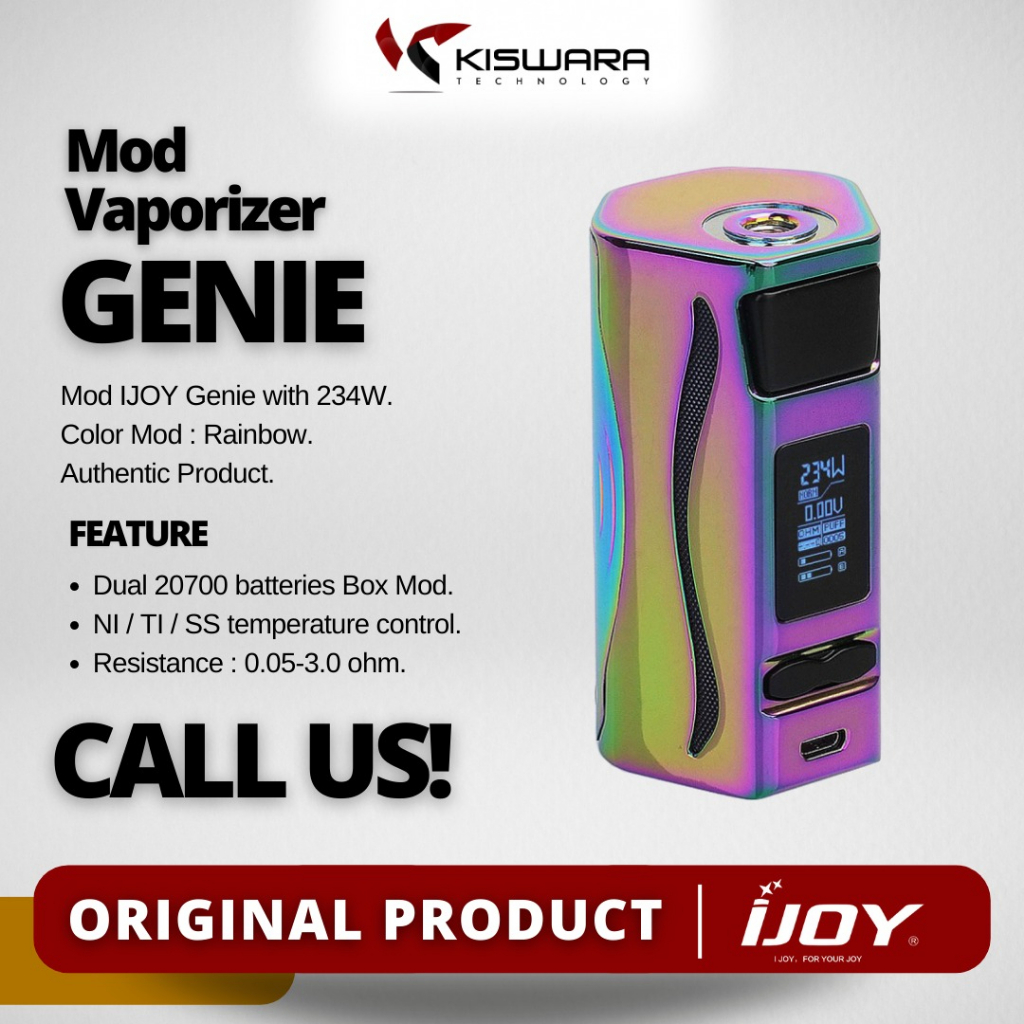 IJOY Genie PD270 Box Mod - RAINBOW [Authentic] KiswaraBandung