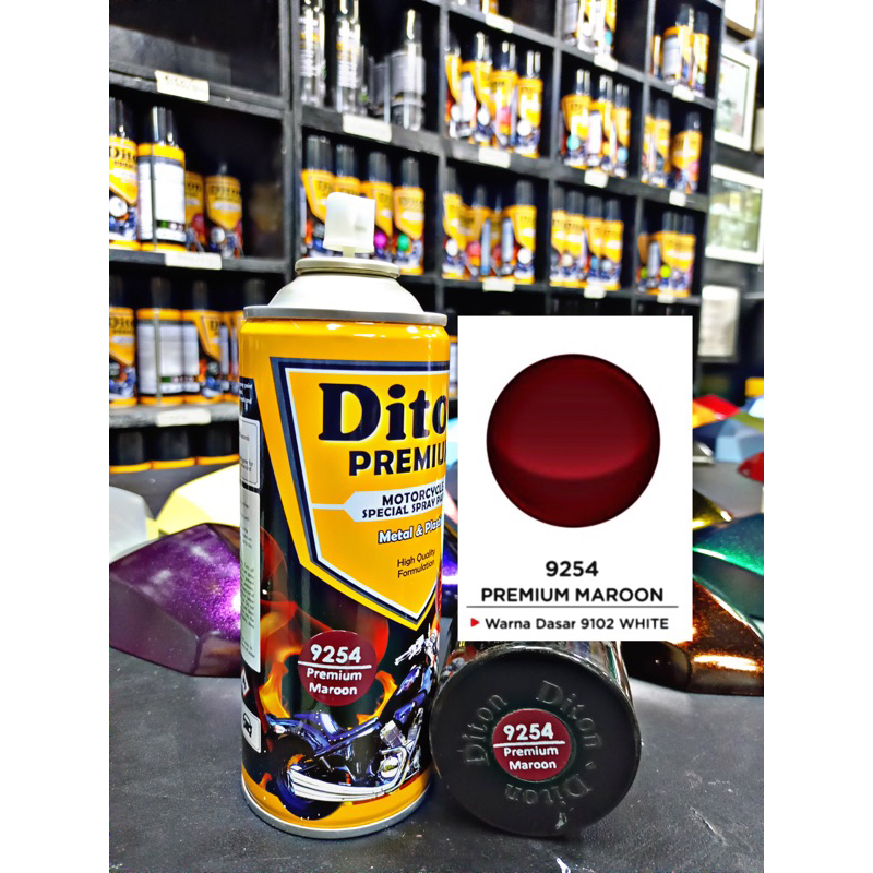 Cat semprot warna PREMIUM MAROON ( merah maron ) - diton premium
