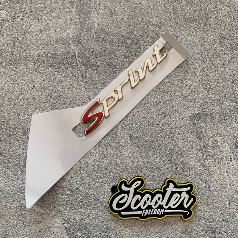 Stiker Emblem  Body Samping Vespa Sprint Original