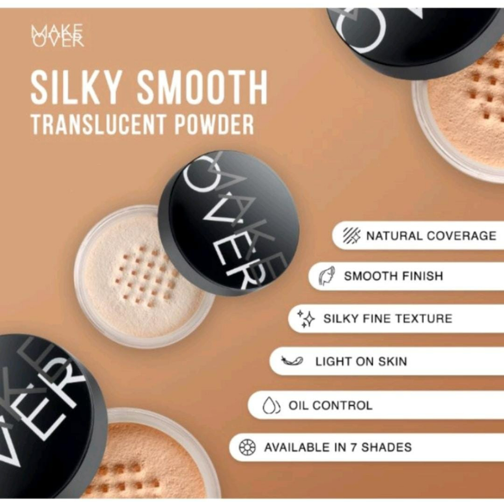 MAKE OVER Silky Smooth Translucent Powder 35 g | Makeover
