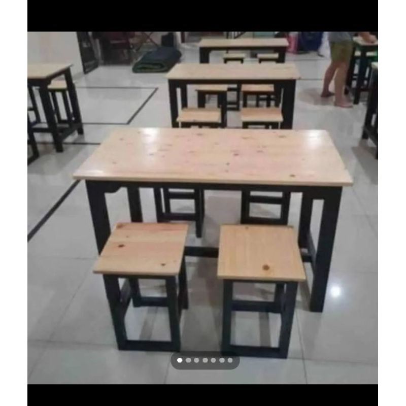 Jual Meja Makan Cafe Resto Kayu Jati Belanda Shopee Indonesia