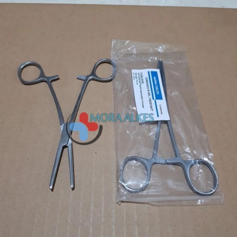 Pean Haemostatic Forcep 14cm Lurus (Straight) / Pean Lurus / Klem Arteri Pean